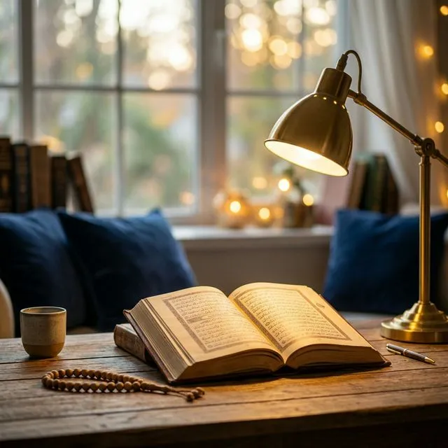 Serene study environment for learning Quran